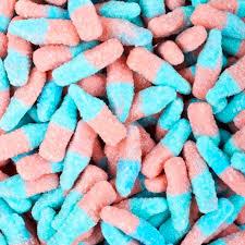 Mini Fizzy Blue Bottles Bagged